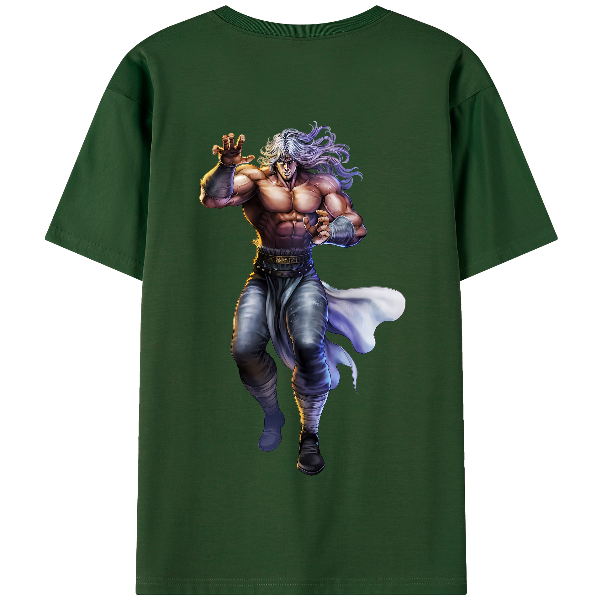 （画像用） 北斗の拳 Fist of the North Star 綿100％半袖Tシャツ（背面プリント）